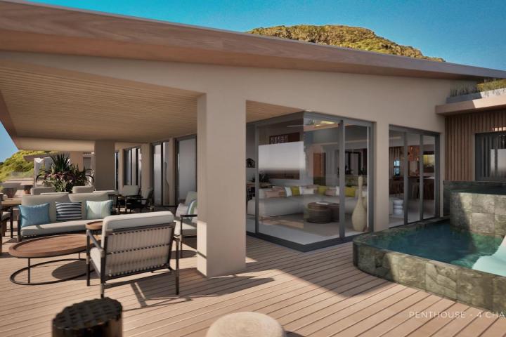 Penthouse 4 suites à vendre à Tamarin avec piscine et vue sur le lagon