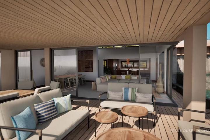 Penthouse 4 suites à vendre à Tamarin avec piscine et vue sur le lagon