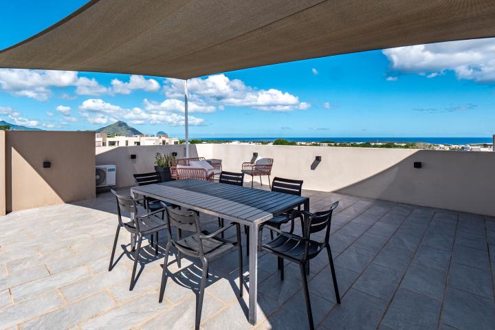 Furnished apartment to rent in Flic en Flac with rooftop