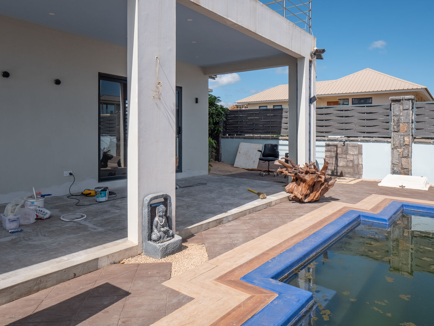 Villa familiale avec piscine et vue mer à louer à Flic en Flac