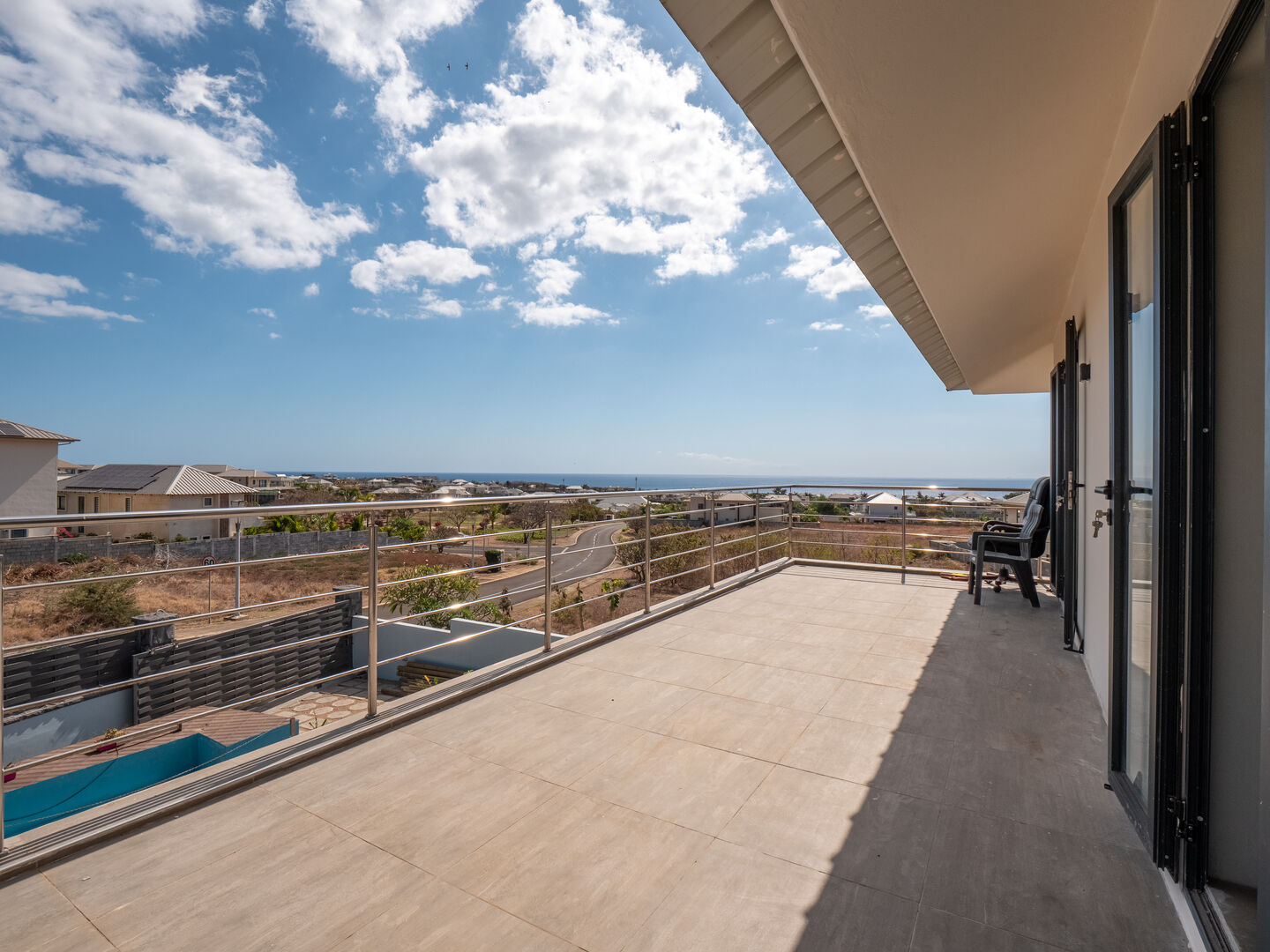 Villa familiale avec piscine et vue mer à louer à Flic en Flac