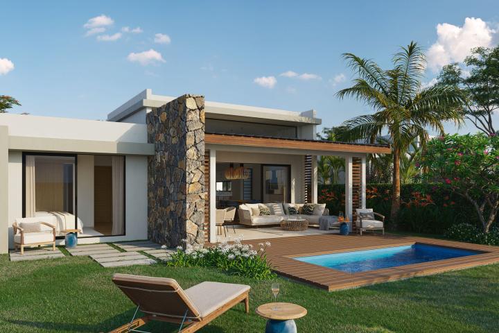 Villa neuve 3 chambres sur plan à vendre à Piton dans un domaine résidentiel