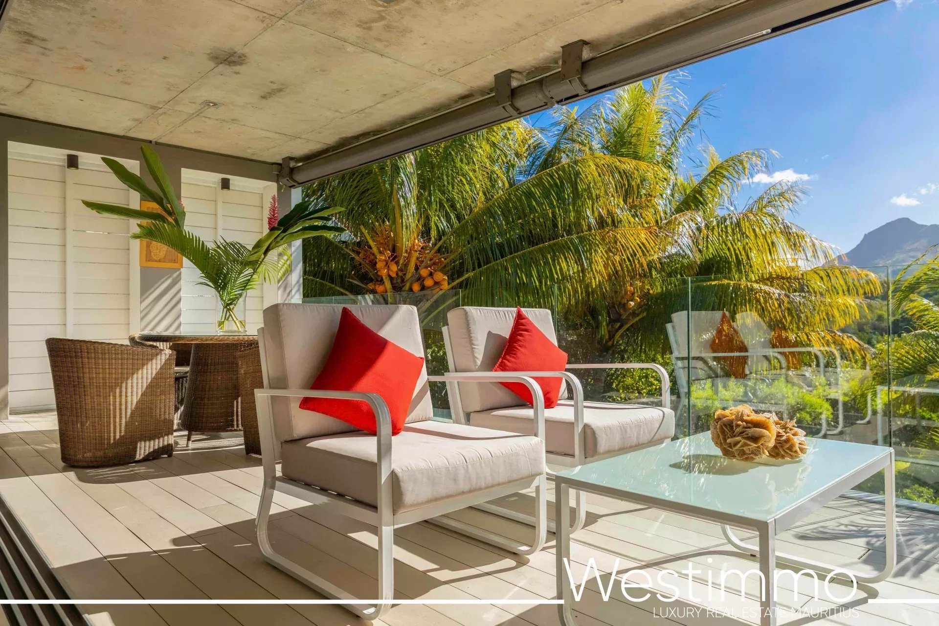 Appartement meublé 3 chambres avec terrasse à louer à l’Île Maurice à Ilot Fortier