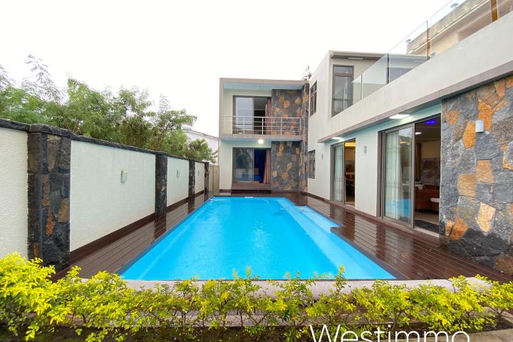 Villa de 3 chambres avec piscine à louer à long terme à Trou aux Biches
