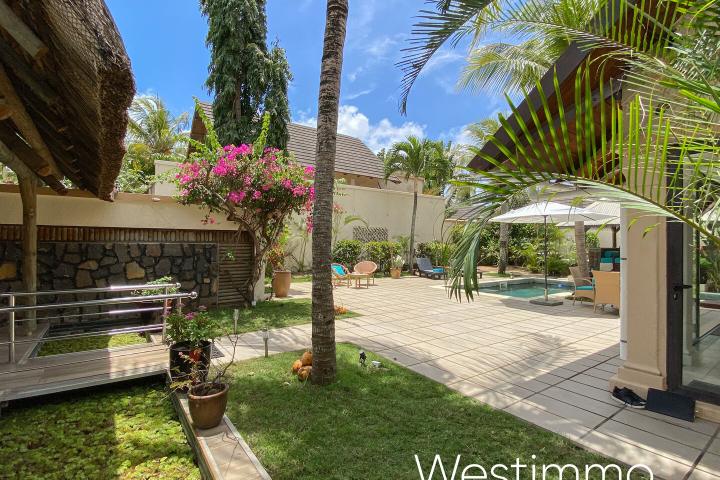 Villa balinaise 3 chambres avec piscine à louer à Pereybère – complexe sécurisé
